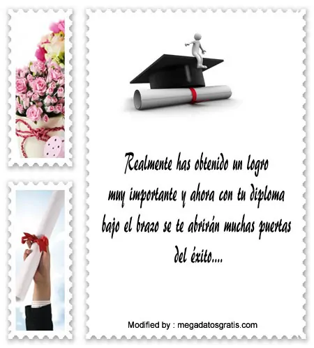 Frases de felicitaciones para recién graduado| Mensajes a un graduado -  