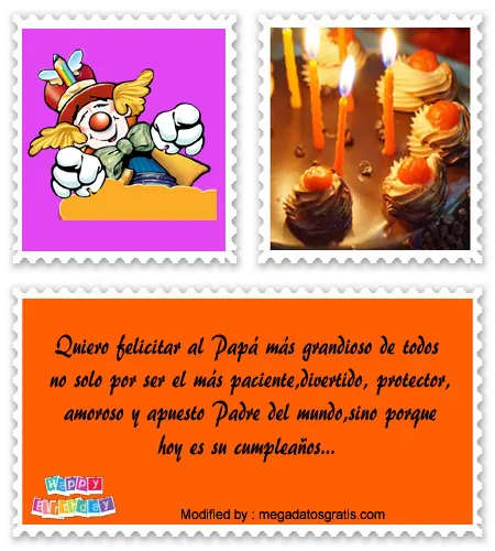 Frases largas de cumpleaños para mi Papá | Saludos de cumpleaños -  