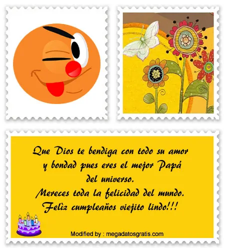 Frases largas de cumpleaños para mi Papá | Saludos de cumpleaños -  