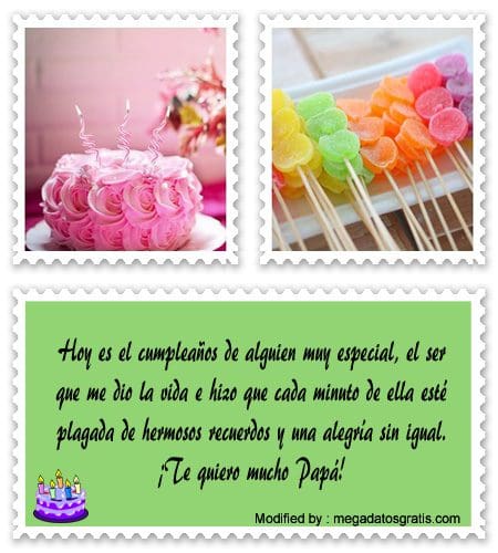 Cartas de cumpleaños para mi Papá | Saludos de cumpleaños