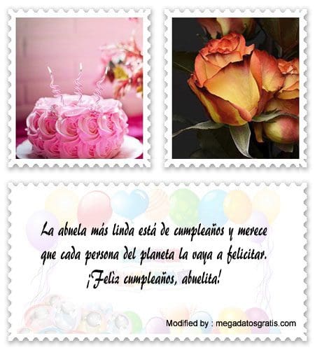 Saludos de feliz cumpleaños Abuelita | Ejemplos de carta de cumpleaños